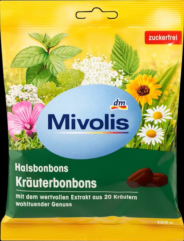Mivolis biljni tvrdi bomboni 125 g