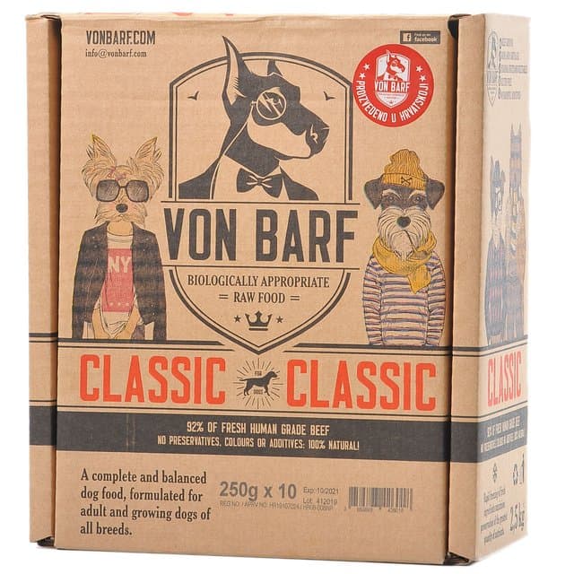 HRANA PSI VON BARF CLASS 10X250g