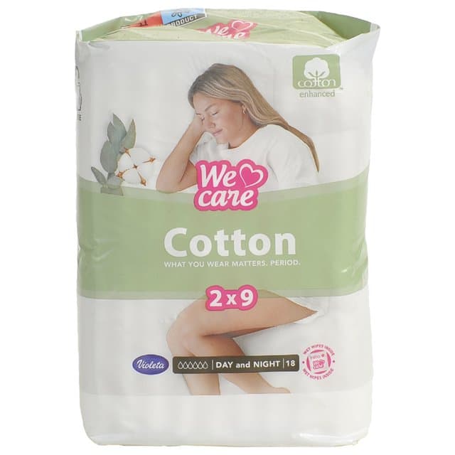 Violeta hig. ulošci Cotton 18. kom.