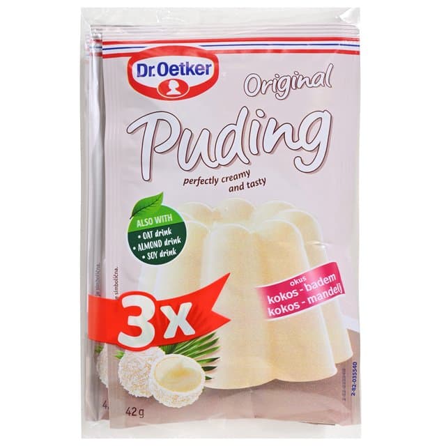 PUDING KOKOS BADEM 3X42 g DR OETKER