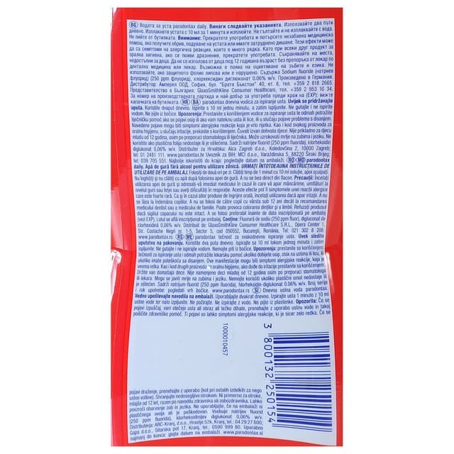 parodontax parodontax vodica za ispiranje usta bez alkohola 500 ml