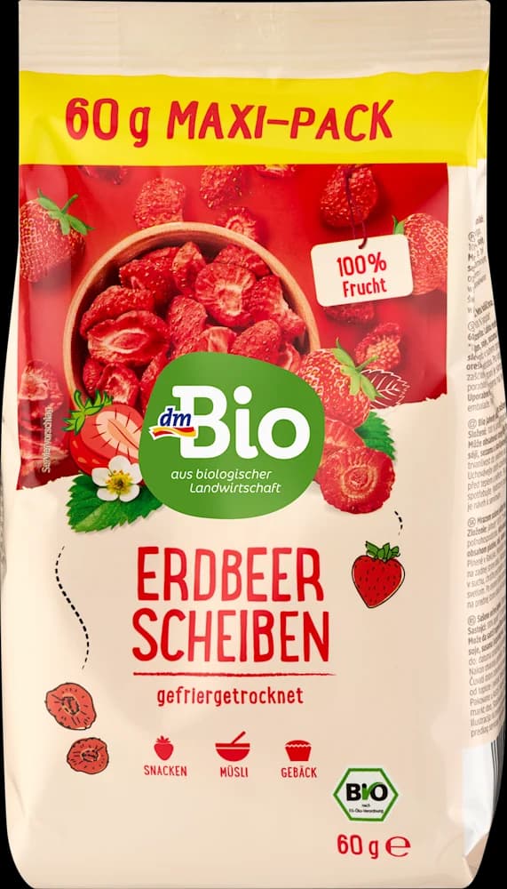 dmBio sušene jagode 60 g TT