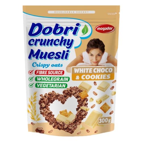 Dobri Muesli Crunchy Bijela Čokolada i Keks