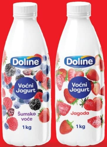 JOGURT TEKUCI 2,8% 1 KG PET DOLINE