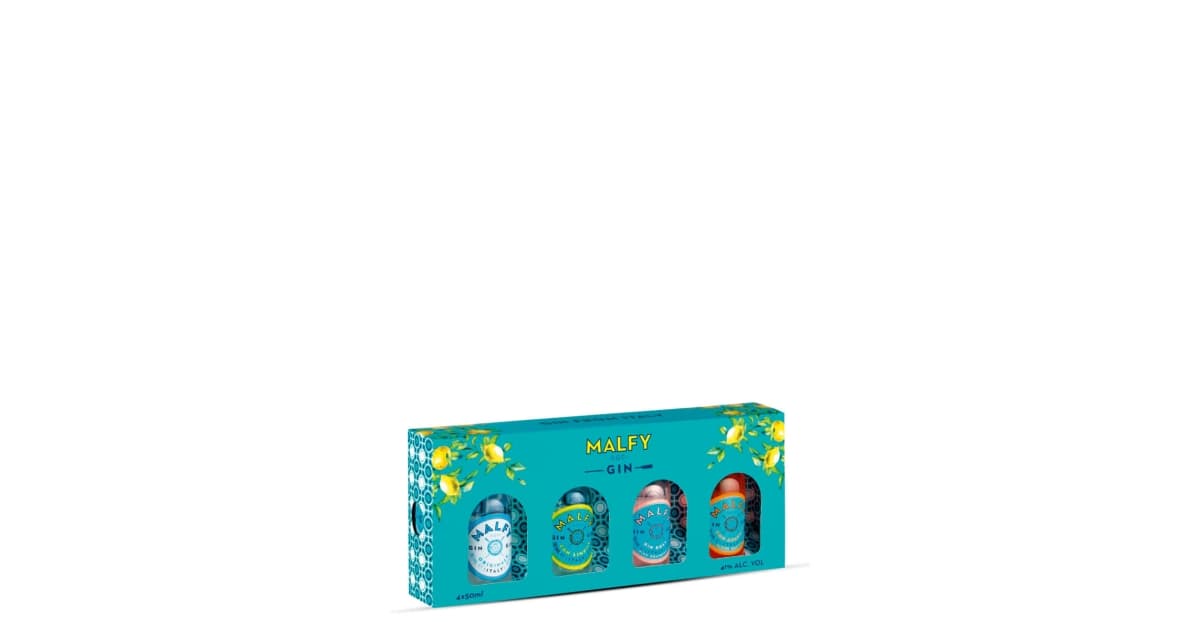 Malfy Gin Poklon paket 41% (Original, Limun, Grejp, Naranča)