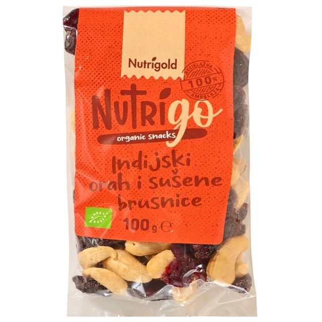 IND ORAŠČIĆ I BRUS BIO SNACK 100 g NUTRIGOLD