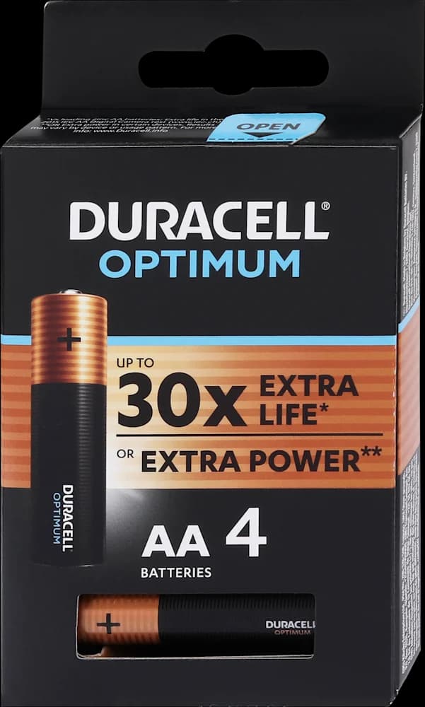 Duracell Optimum AA K4