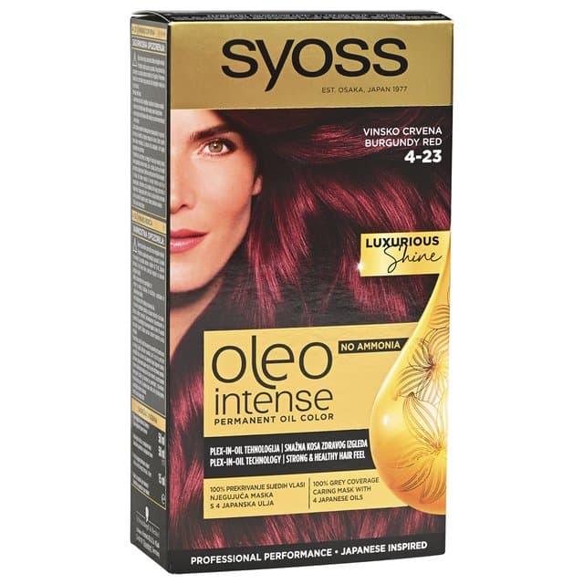 Syoss Oleo boja za kosu 4-23 Vinsko Crvena