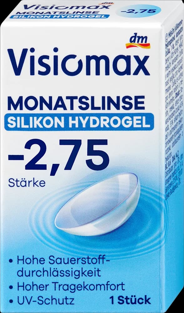 VISIOMAX sil.hidr.mj.leće -2,75 1 kom.