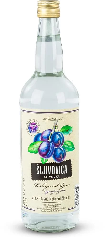 RAKIJA ŠLJIVOVICA 40% 1000ml