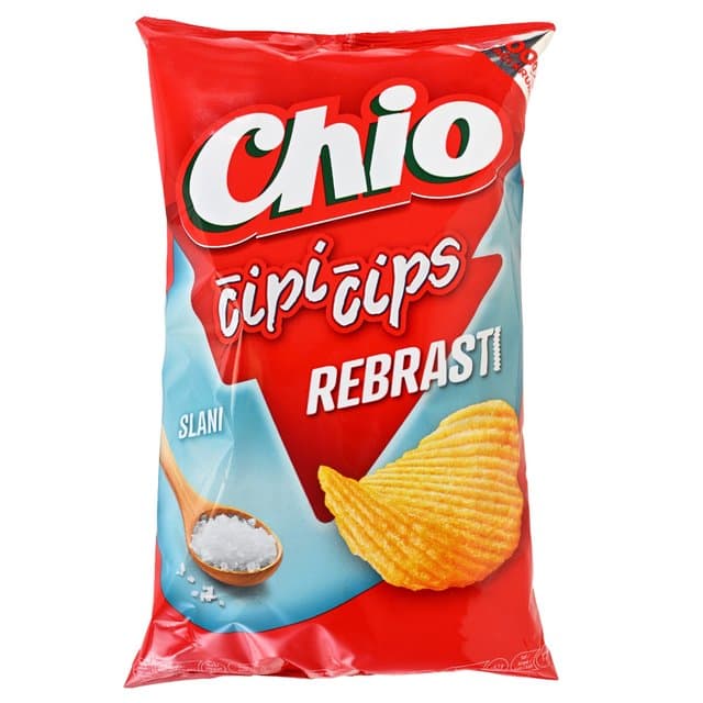 ČIPS CHIO ČČ REBRASTI SLANI 120 g