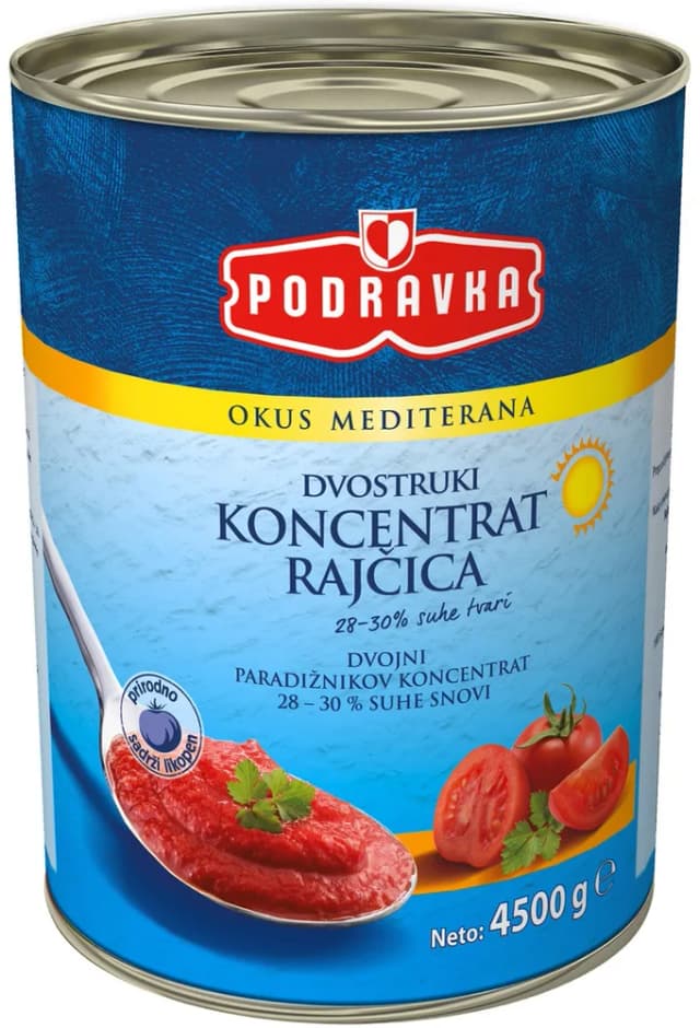 Koncentrat rajčice u limenci