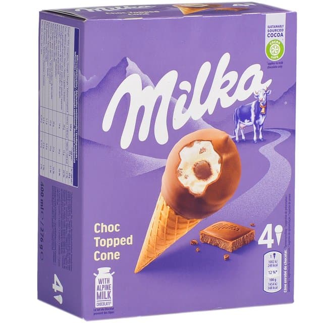 Sladoled Milka Ball Top Kornet Multipack