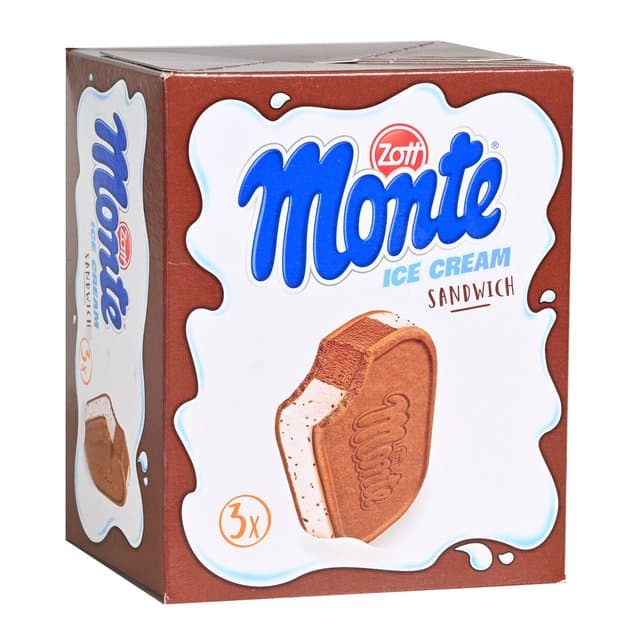 Sladoled Monte Sandwich 3x120 ml
