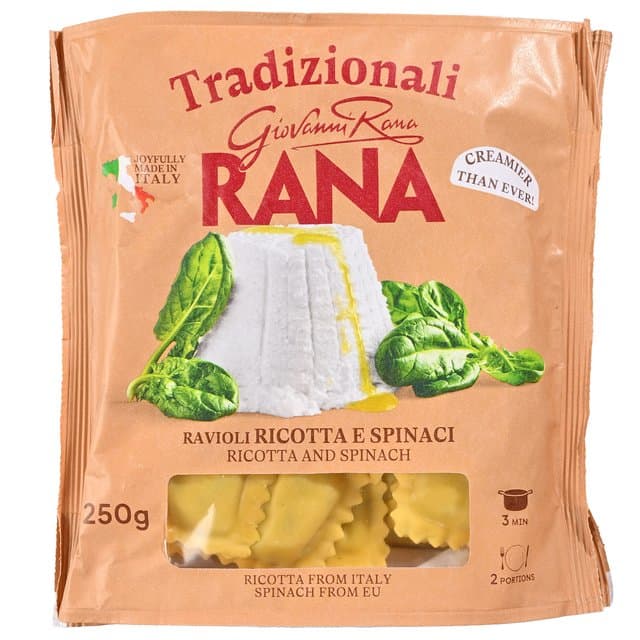 RANA Tortelini ili Ravioli pršut-sir, ricotta-špinat