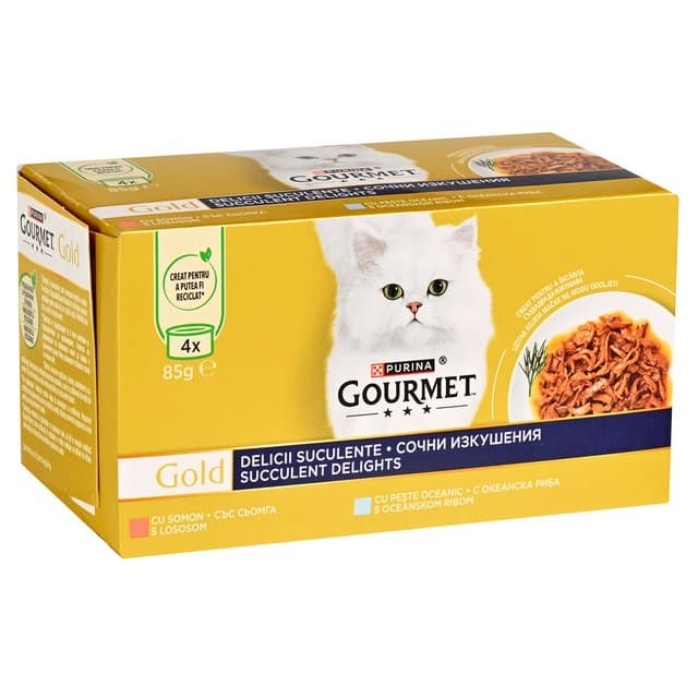 Gourmet Gold Losos za Mačke 4 x 85 g