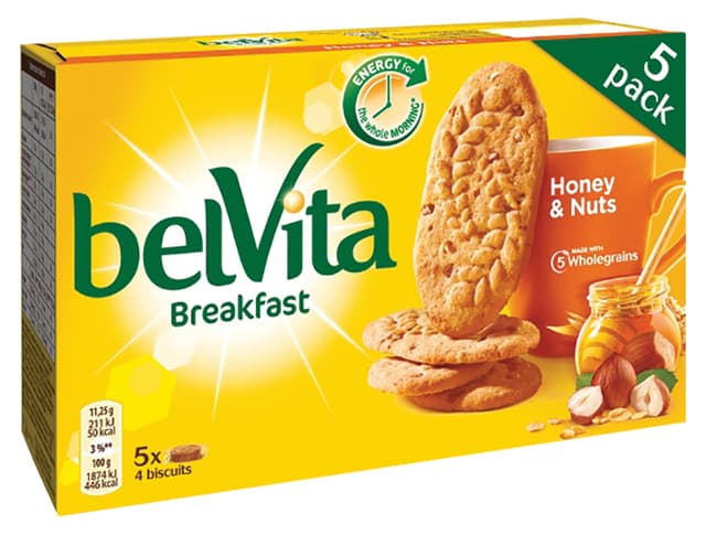 Keksi Belvita Med i Lješnjak