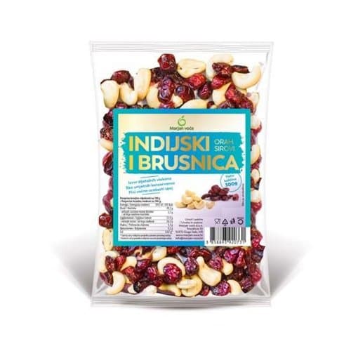 MIX INDIJSKI I BRUSNICA 300 G NATURA