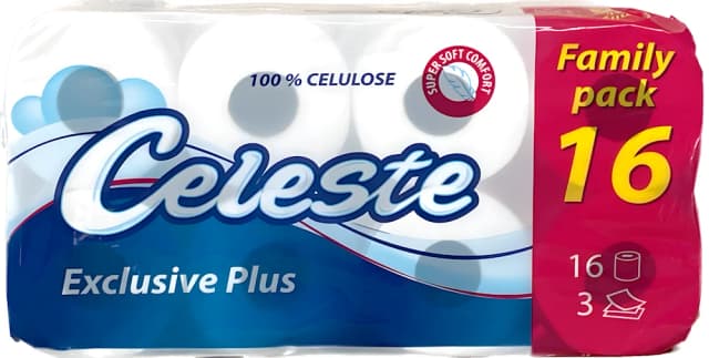 Celeste excl. toal. papir 3-sl.16x150 OS