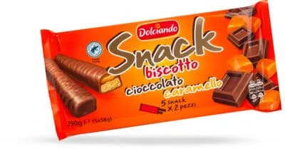 ČOK.SNACK KEKS KARAM. 5kom 290g