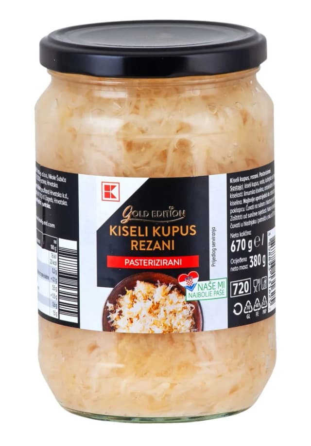 KGold.Kupus kiseli rezani 670g/380g