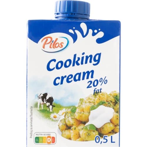 Vrhnje za kuhanje 20% m.m.