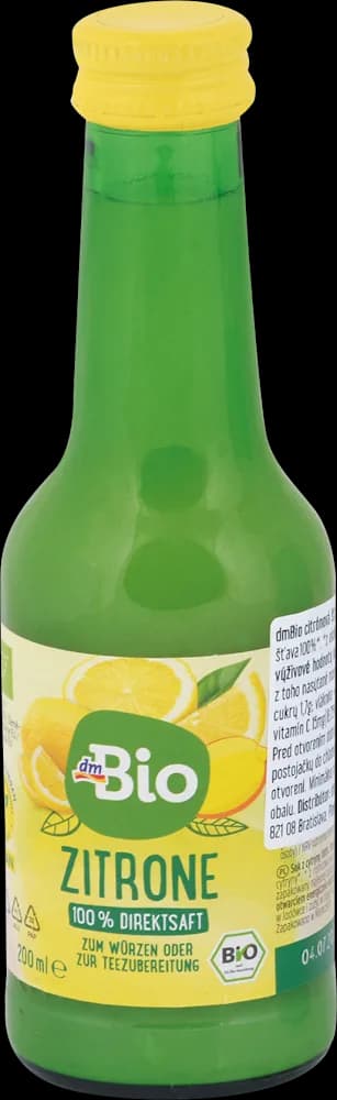 dmBio začinski sok od limuna 0,2 l