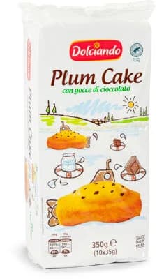 BISKVIT PLUM CAKE S ČOK.10 kom 350g