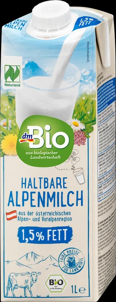 dmBio trajno mlijeko 1,5%m.m. 1l