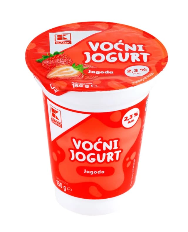 KLC.Jogurt voćni jagoda 2,3%m.m. 150g