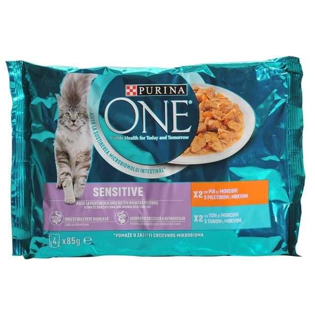 One Sensitive Piletina i Tuna za Mačke 4x85g