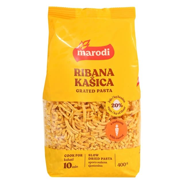 Ribana kašica s jajima i mrkvom