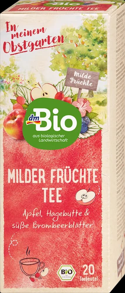 dmBio čaj voćni blagi 20x2,5g, 50g