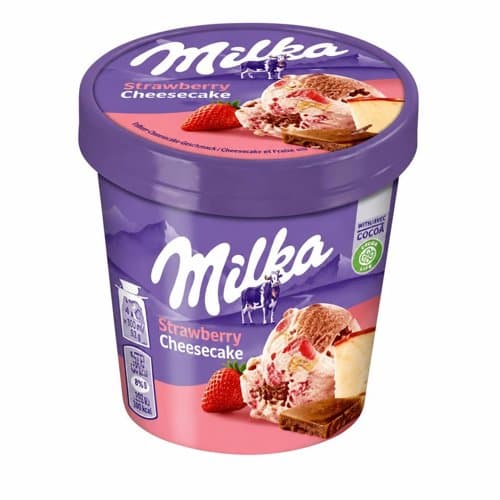 Sladoled Milka Jagoda Cheesecake