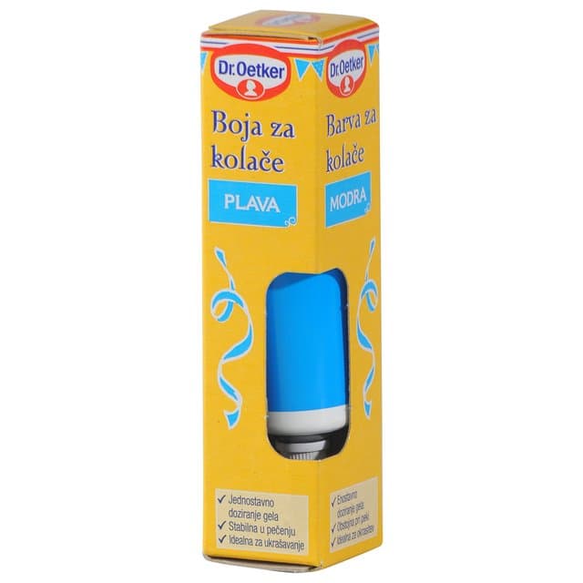 Boja za kolače plava