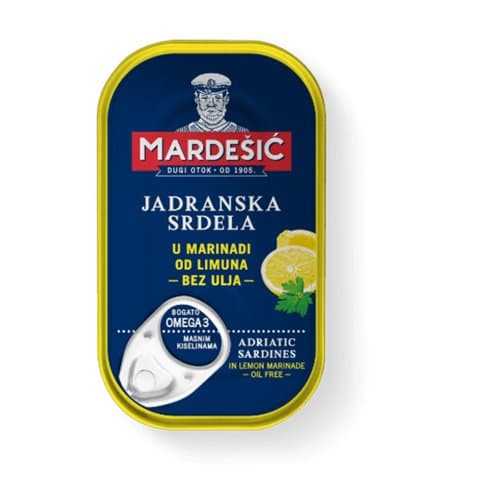 JADRANSKA SRDELA U MARINADI OD LIMUNA BEZ ULJA 100 G BARBA