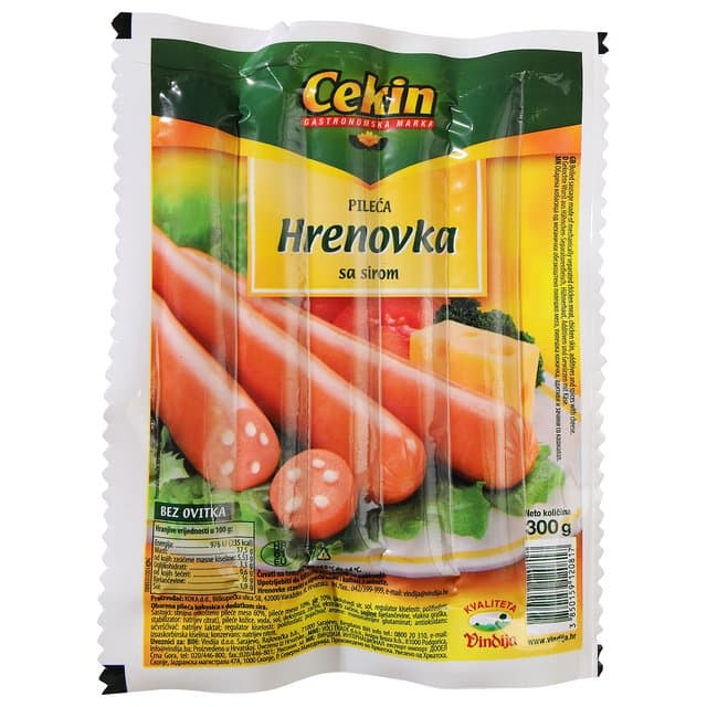 Pileća hrenovka sa sirom