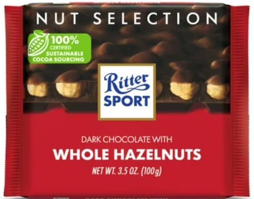 Ritter Sport Tamna Čokolada Cijeli Lješnjak