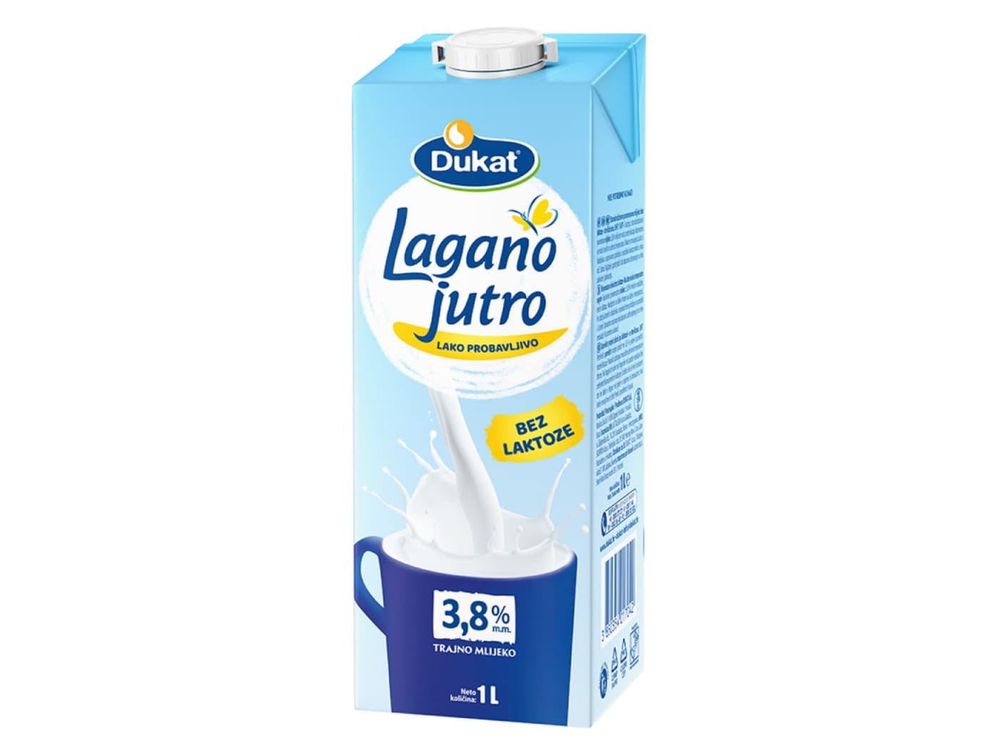 Mlijeko Lagano Jutro 3,8% m.m.