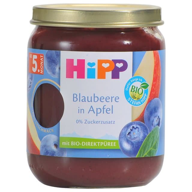 Kašica Hipp jabuka borovnica Bio