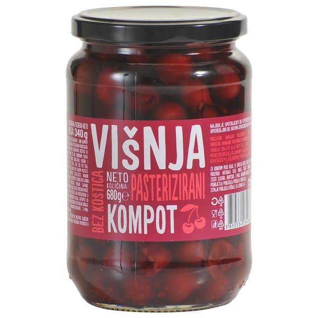 KOMPOT VIŠNJA BEZ KOŠT 340G