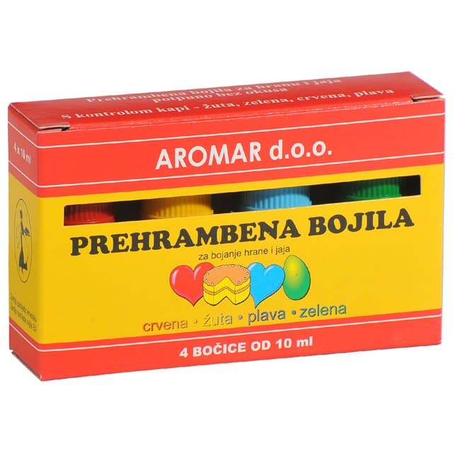 Prehrambena bojila 4 × 10 ml