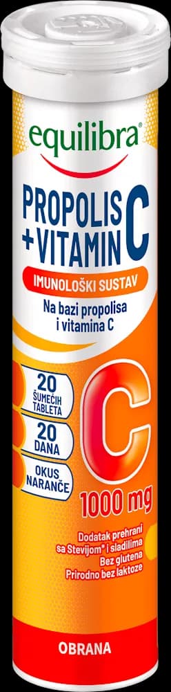 Equilibra Propolis+Vit.C š.tbl. 20 kom.