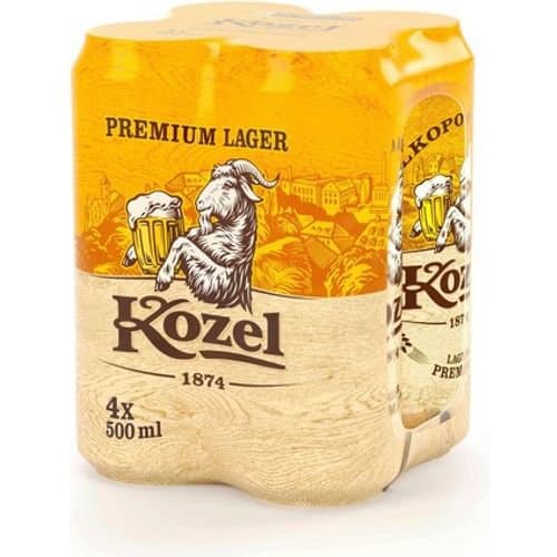 Pivo Kozel Premium Lager 4x0.5L Limenka