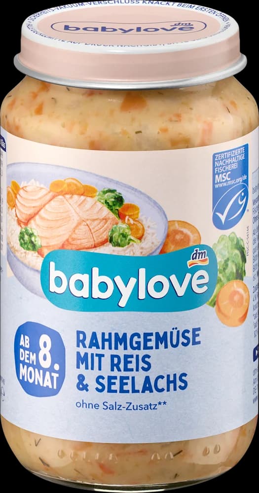 babylove kaš. 8+ pov./riža/losos 220 g