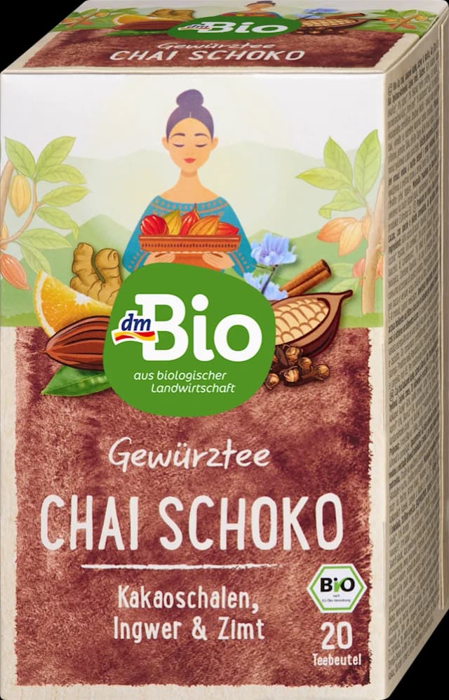 dmBio čaj chai i čokolada 20x2 g, 40 g