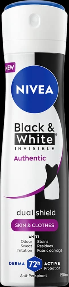 DEO NIVEA Ž B&W AUTHENTIC 150 ml