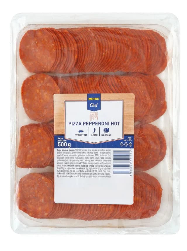 500G MC PIZZA PEPPERONI HOT NA