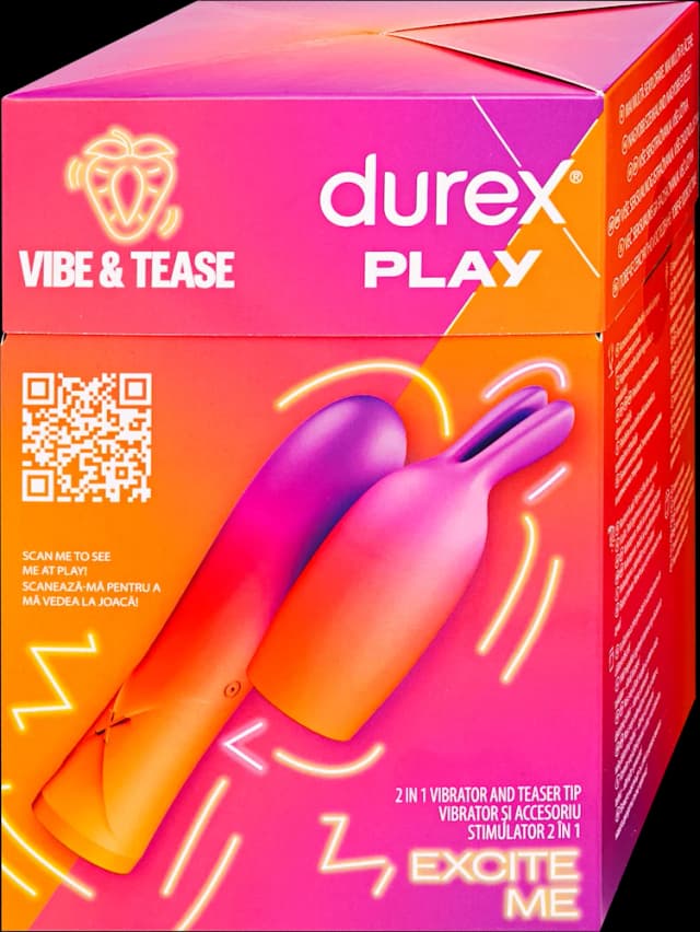 Durex Play 2u1 vibrator/teaser 1 kom. OS