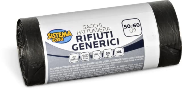 VREĆE ZA SMEĆE CRNE 50x60 30l 30kom